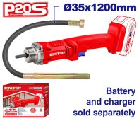 Aku 20V ponorný vibrátor pro zhutňování betonu 20V solo