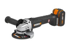 WX812 - Aku úhlová bruska 20V 125mm 1x4Ah - Powershare