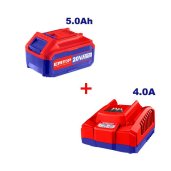 SET - nabíječka 20V 4.0A + akumulátor 20V 5.0Ah