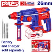 Aku vrtací a sekací kladivo 20V 26mm 2,5 J solo