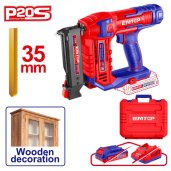 Aku hřebíkovačka 20V na hřebíky bez hlavy do dřeva L-35mm solo
