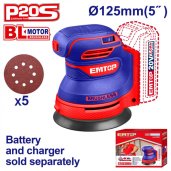 Aku excentrická bruska 20V 125mm solo