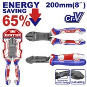 Kleště štípací boční převodové 200 mm (úspora síly 65%)