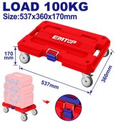Pojízdná základna pro stohovatelné boxy
 Š-53,7/V-17/H-36cm