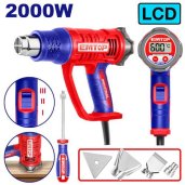 Horkovzdušná pistole 2000W 50-600°C LCD