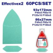 Sada 60ks brusných papírů pro delta brusku