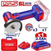Aku mini úhlová bruska  20V 76mm 1x2.0Ah