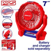 Aku stolní ventilátor 20V 17,8cm solo