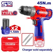 Aku vrtací šroubovák 12V 20Nm 2x1.5Ah